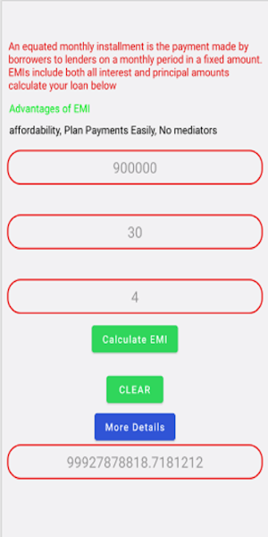 Fast Loan Cal Screenshot 0