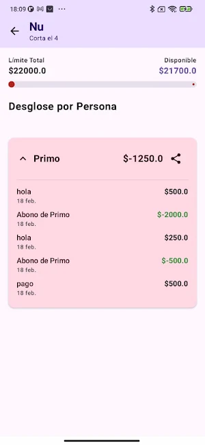 Credit Card Manager Screenshot 3