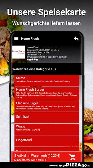 Home Fresh München Screenshot 3