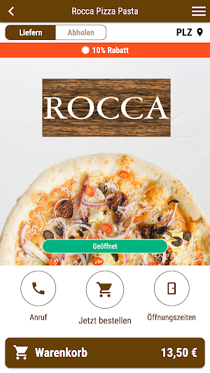 Rocca Pizza Pasta Screenshot 0