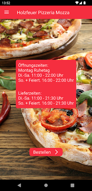 Holzfeuer Pizzeria Mozza Screenshot 0