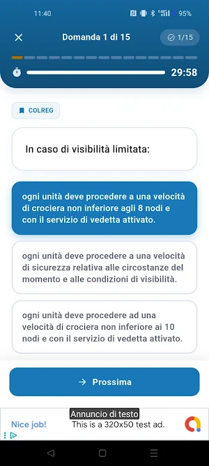 Quiz Patente Nautica D1 Screenshot 1
