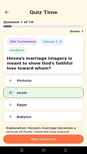 3HC Bible Quiz Screenshot 3