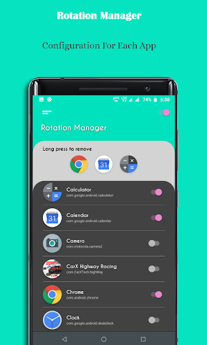 Rotation Manager - Screen Orientation Manager Screenshot 2