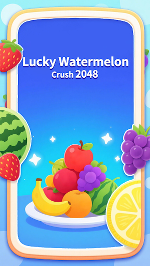 Lucky Watermelon Crush 2048 Screenshot 0