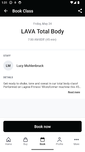 LAVA Fitness Studio Screenshot 2
