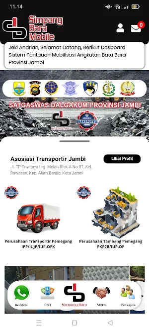 Simpang Bara Monitoring Screenshot 0