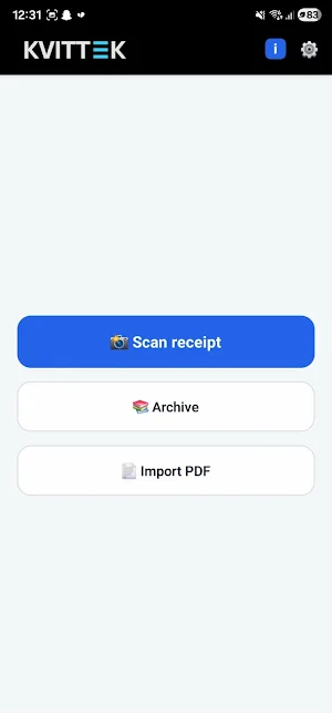 KVITTEK Screenshot 3