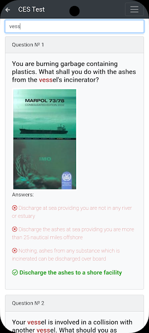 Non-RORO passenger Manag CES Screenshot 2