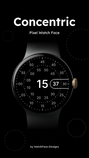 Concentric - Pixel Watch Face Screenshot 0