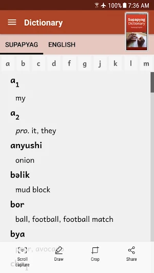 Supapyag-English Dictionary Screenshot 0