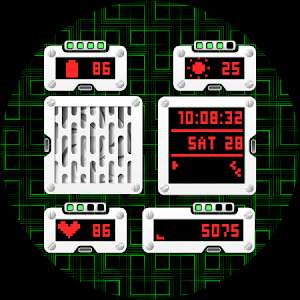 Retro Splash Watch Face Screenshot 0