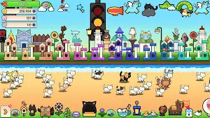Cat town (Tap RPG) Screenshot 1