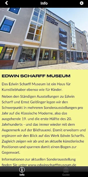 Edwin Scharff Museum Audioguide Screenshot 1