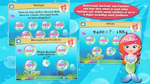 Mermaid Princess Grade 3 Games Screenshot 1