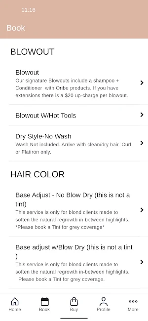 Charles W Thomas Salon Screenshot 1