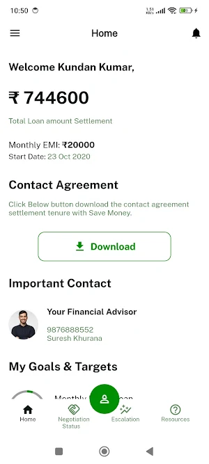 Settle Loan Screenshot 2