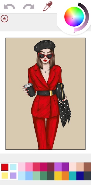 Fashion Color Book Style Games Screenshot 0