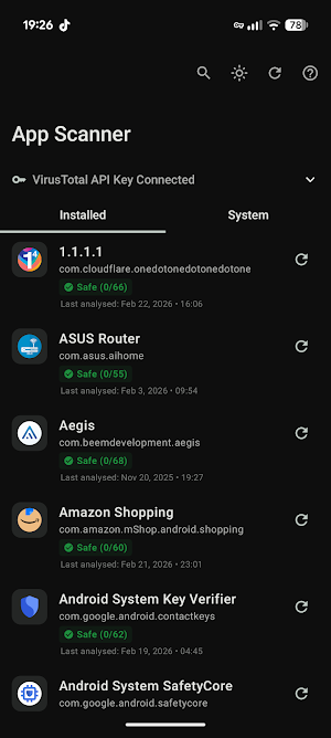 VT App Scanner Screenshot 0