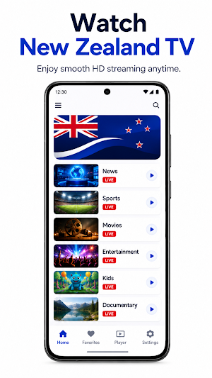 New Zealand TV - Kiwi Channels Screenshot 0