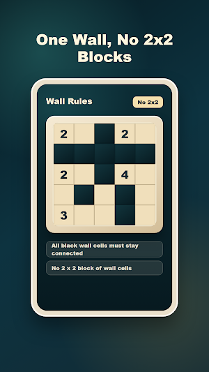 Nurikabe Number Wall Puzzle Screenshot 2