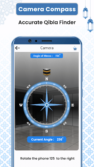 Qibla Finder: Prayer Times App Screenshot 2