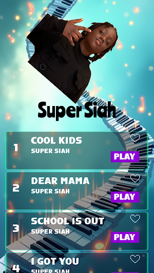 Piano Music Super Siah Game Screenshot 0