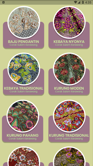 Koleksi Sulam Goyang Kerawang Screenshot 2