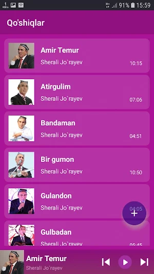 Sherali Jo`rayev qo'shiqlari Screenshot 3