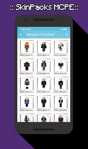 SkinPacks Tokyoghoul for Minecraft Screenshot 0