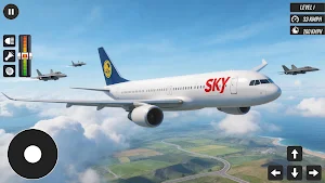 Airplane Games Sky Flight Sim Screenshot 2
