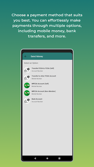 NSSF SACCO M-Banking Screenshot 1