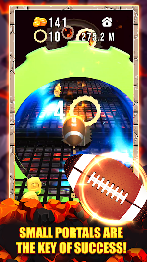 Bouncing Fireball: Endless run Screenshot 2