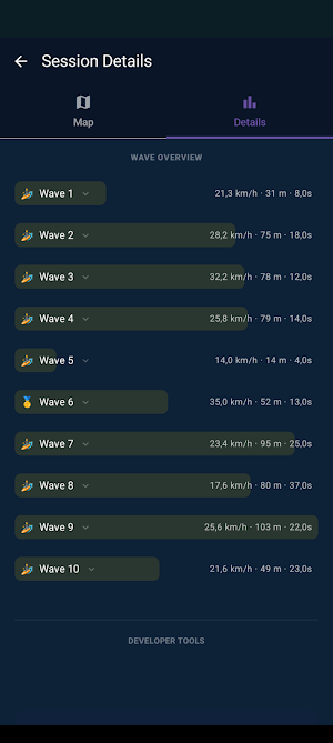 Surf Tracker Watch Screenshot 3