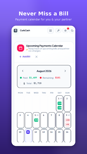 CurbCash – Budget & Expenses Screenshot 1