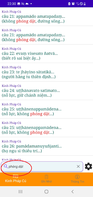 KINH PHÁP CÚ THERAVĀDA Screenshot 3