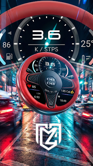 Car Dashboard Watch Face TMZ Screenshot 2
