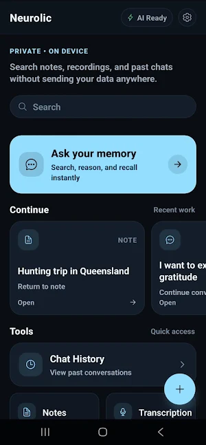 Neurolic: Notes & Transcribe Screenshot 0