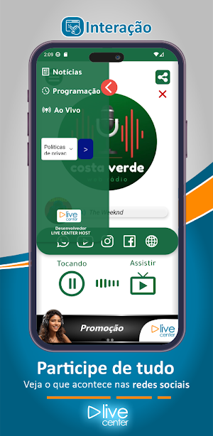 Rádio Web Costa Verde Screenshot 1