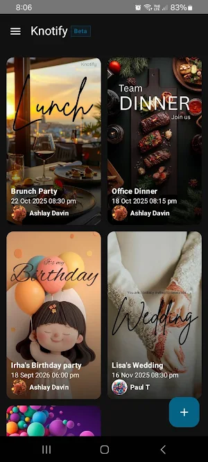 Knotify: Events & Invites Screenshot 0