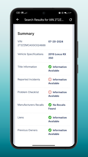 vehicle vin check Screenshot 3