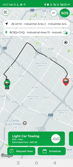 Galaxy Towing Customer Screenshot 1