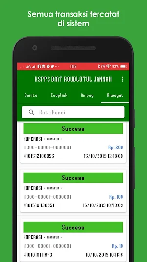 KSPPS BMT ROUDLOTUL JANNAH Screenshot 3