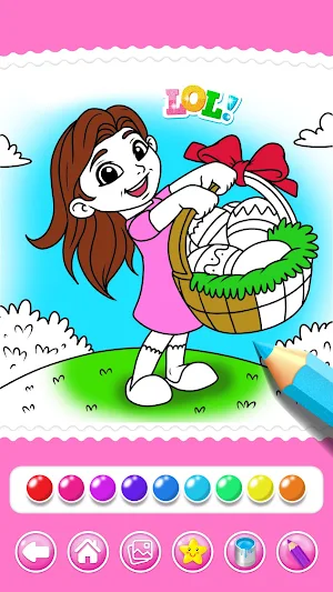 Easter Eggs Coloring pages Screenshot 2