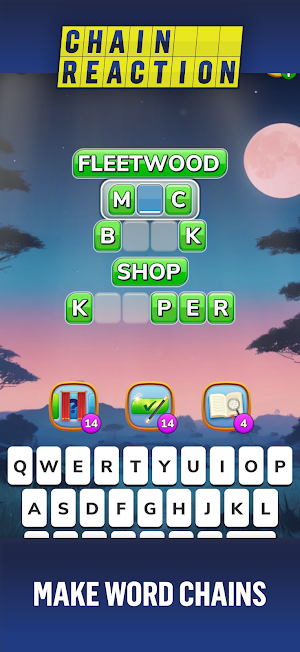 Chain Reaction: Word Pairs Screenshot 1