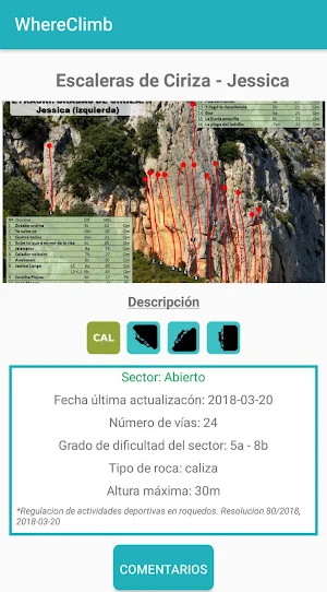 WhereClimb - Escalada Deportiv Screenshot 1