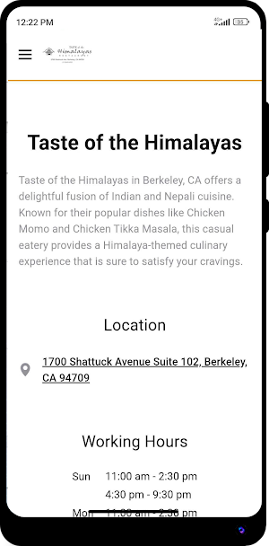 Taste Of The Himalayas Screenshot 0