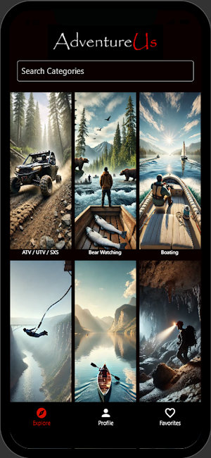 AdventureUs Screenshot 1