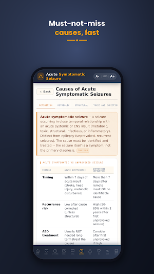 Acute Symptomatic Seizure Screenshot 1