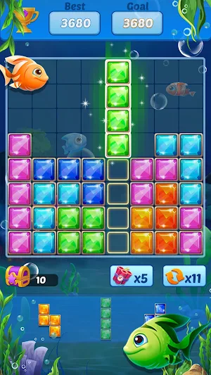 Puzzle Block Ocean Fish Screenshot 2